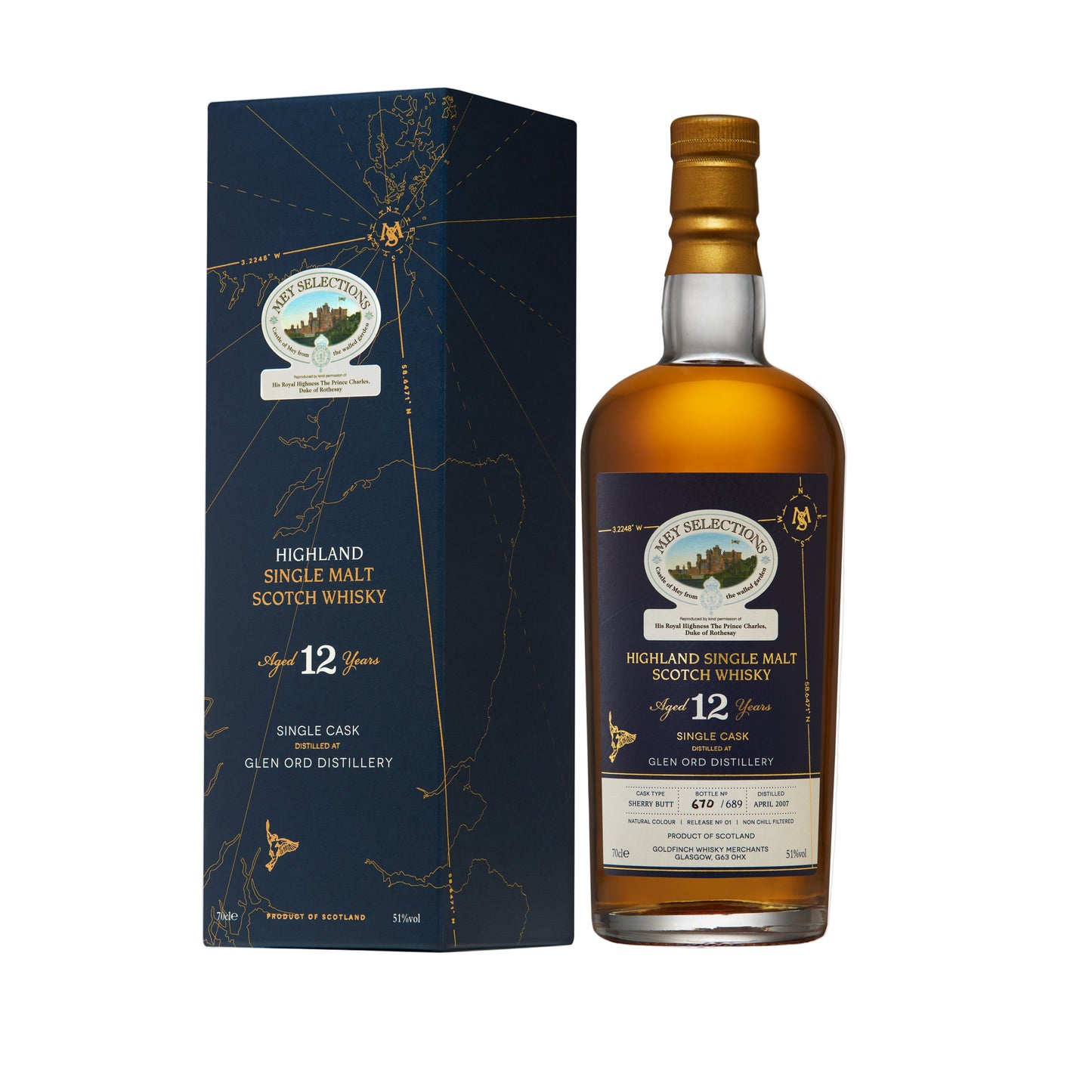 Mey Selections Rare Cask Series – Glen Ord 12 years old 51%abv 70cl