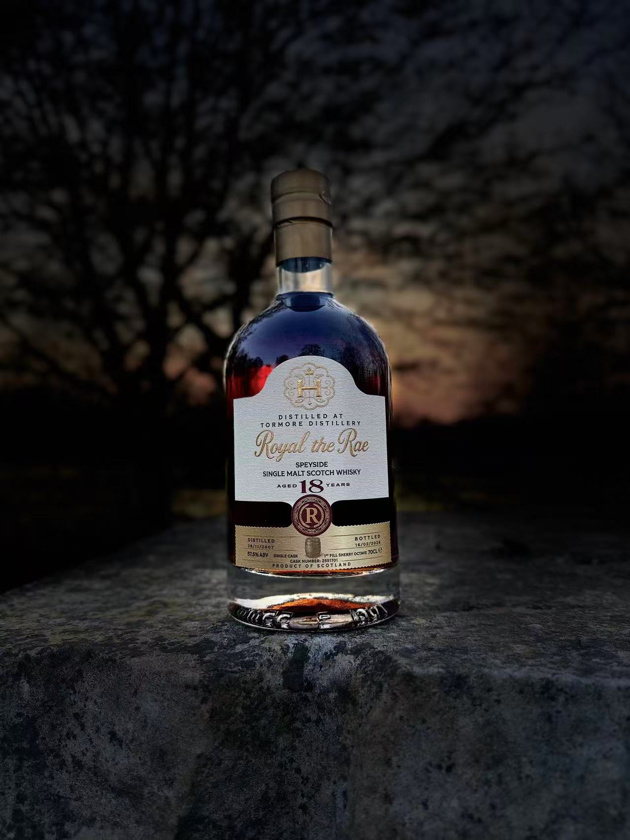 Cask- Customized bottling-Tomore 18 Years old. 57.5% abv, 70cl,
